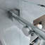 Porte de douche coulissante en verre trempé sans cadre l 54 po x H 76 po