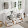 Melantha 72'' Double Bathroom Vanity with Engineered Marble Top with Mirror