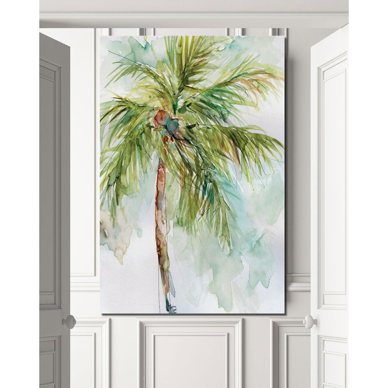 « palm breezes ii », impression, H 18 po x l 12 po x P 1,5 po, Toile tendue