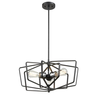 Piccadilly 3 - Light Dimmable Geometric Chandelier