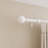 Adjustable Single Curtain Rod and Coordinating Finial Set-1403840923