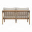 Causeuse d'extérieur 48,4 po en bois d'acacia