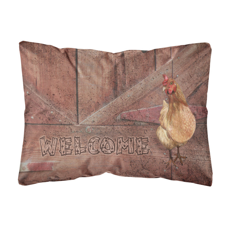 Coussin intérieur/extérieur en poule de poule welcome