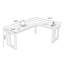 Bureau rectangulaire brun en bois massif-599822303-599822299
