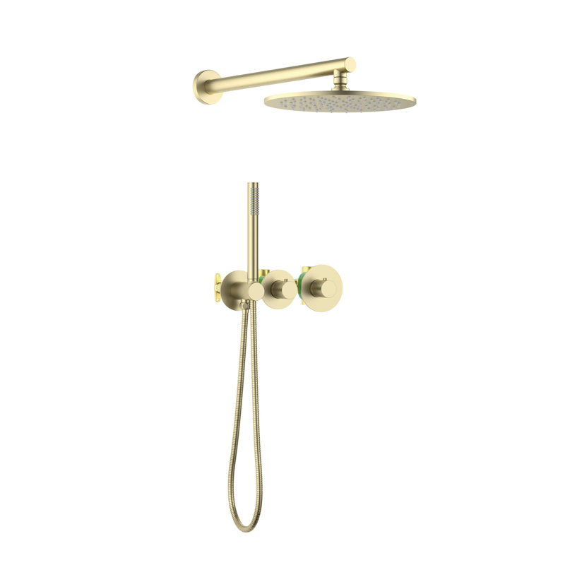 Pressure-Balanced Complete Shower System with Rough in-Valve