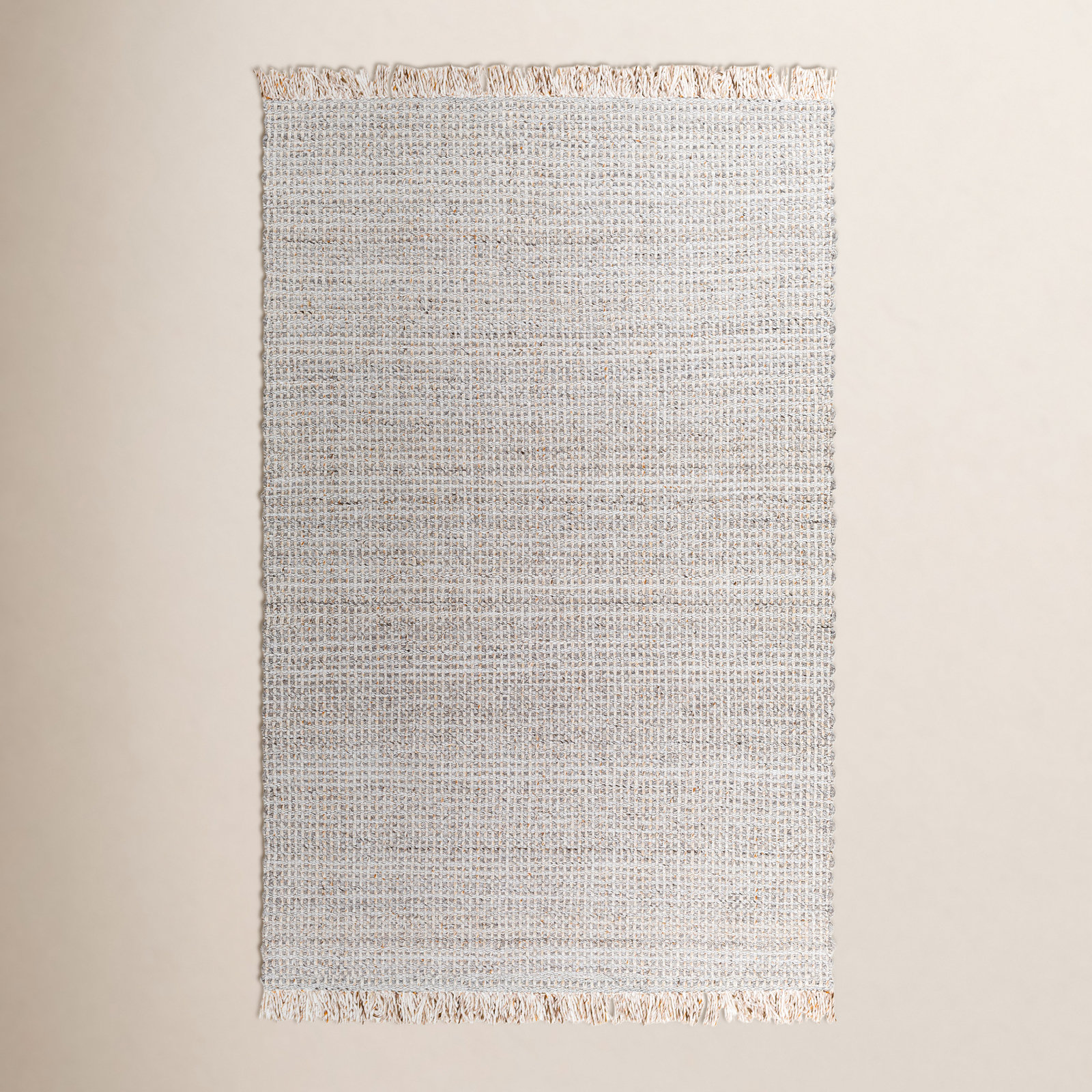 Viewcrest Hand-Woven Taupe Striped Rug, Rectangle 10' x 14'