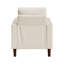 Chaise de salon moderne en velours côtelé rembourré avec coussin confortable en bois massif 1pc-757385417
