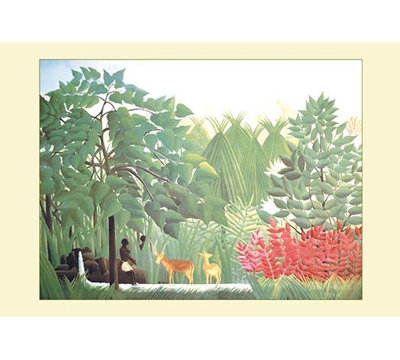 « the cascade » par henri rousseau, impression