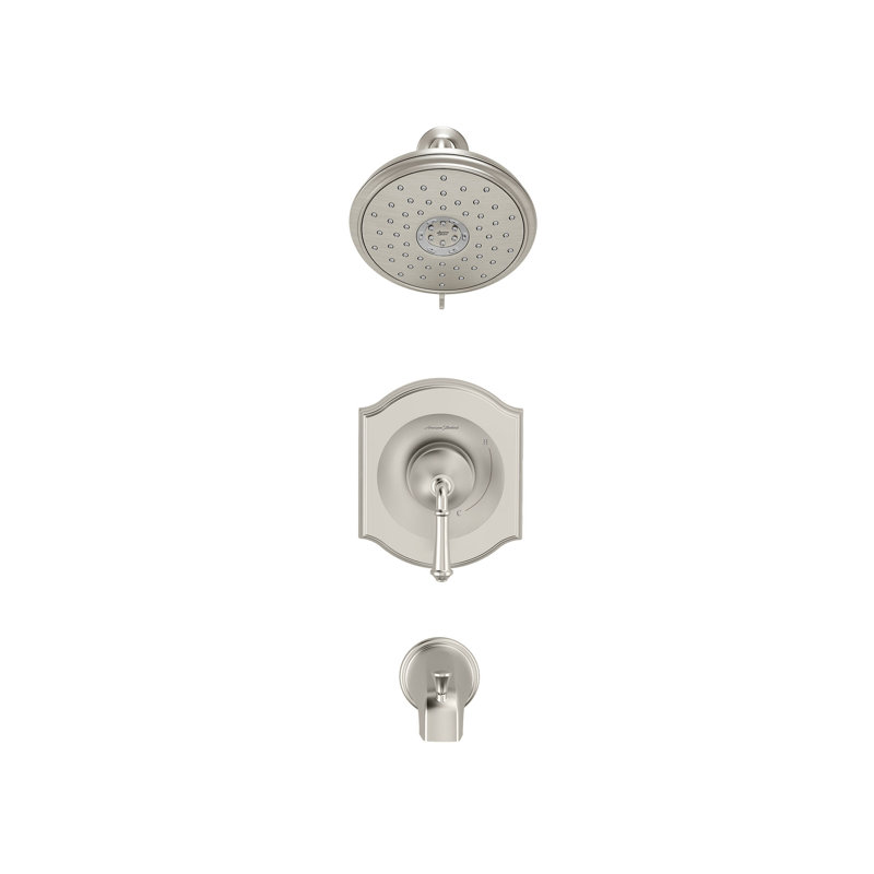 Robinet de baignoire et douche Portsmouth, Nickel brossé