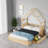 Space-saving Wood Queen Platform Bed With Storage, Rustic Home Style