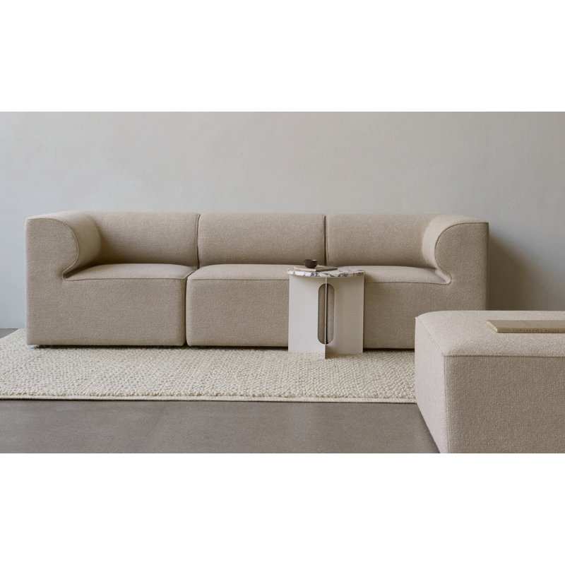 Gravel Area Rug in Ivory, Rectangle 6' x 8'