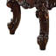 Table basse Genivra, plateau rectangulaire de 36 pouces, pieds à volutes, brun-32149887