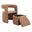 Ensemble de fauteuil d'appoint avec repose-pieds