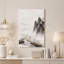 Impression sur toile, paysage de montagne à l'encre-263259882