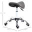 Fauteuil en cuir Pu, réglable en hauteur et pivotant à 360 °, pour les salons de beauté, siège roulant ergonomique gris, cuir, différentes