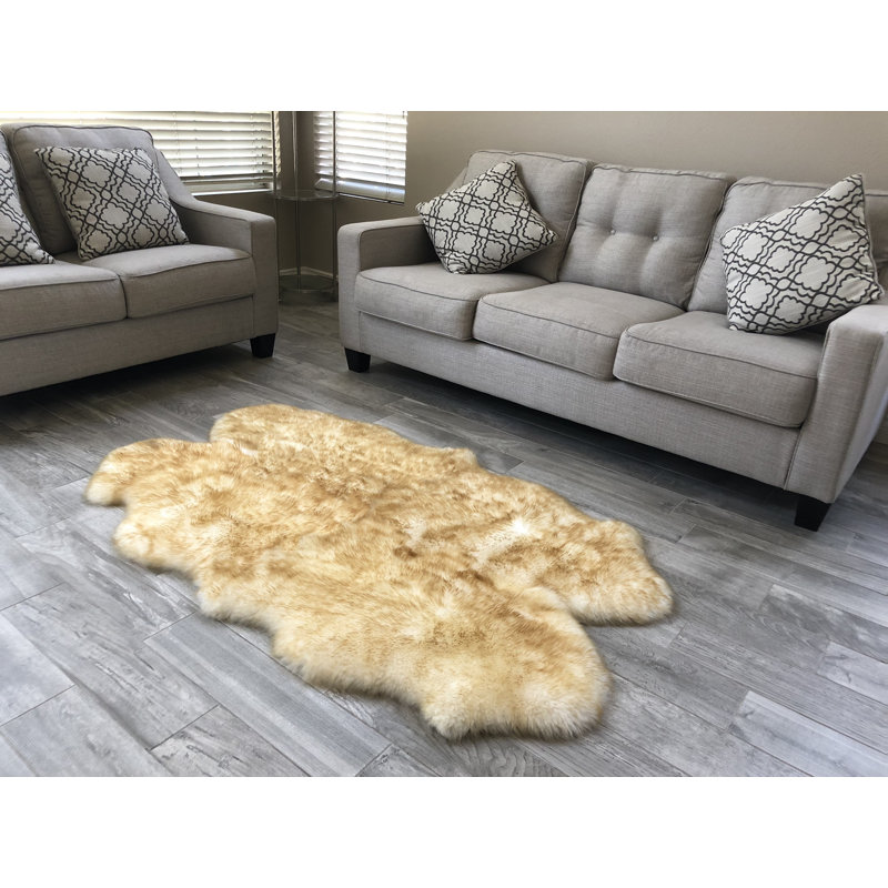 Tapis beige Wicklund, Nouveauté 4 pi x 6 pi