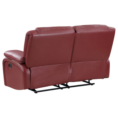 Elodie Red Upholstered Motion Reclining Loveseat