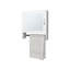 Pine Medicine Cabinet In Melamine With A Towel Bar And Included Mirror, White-1231801959