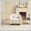 Fauteuil d'appoint pivotant avec assise rembourrée-131260950