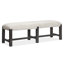 Table de salle à manger rectangulaire avec 2 bancs et buffet-1604391821