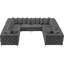 Canapé modulaire en velours 138 po-82750496