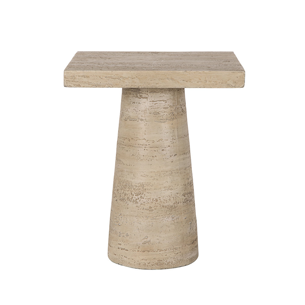 Zya 20" End Table, Cream