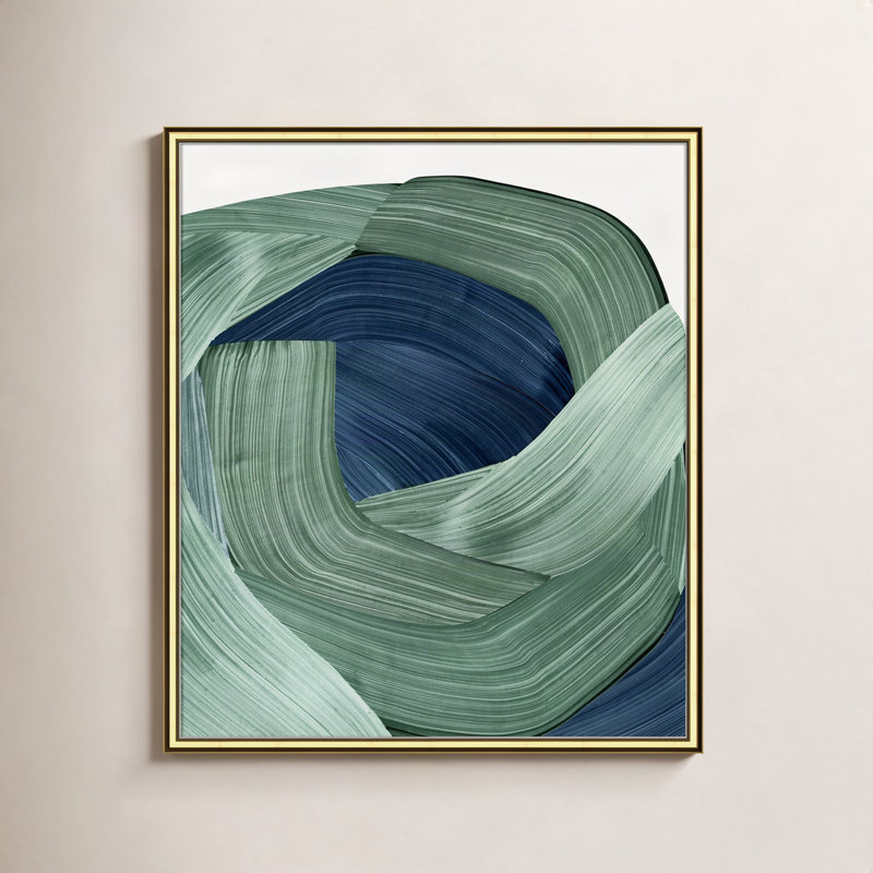 «Inga Green II» par John Constable - peinture encadrée, H 26,75 po x l 22,75 po x P 0,88 po, Or