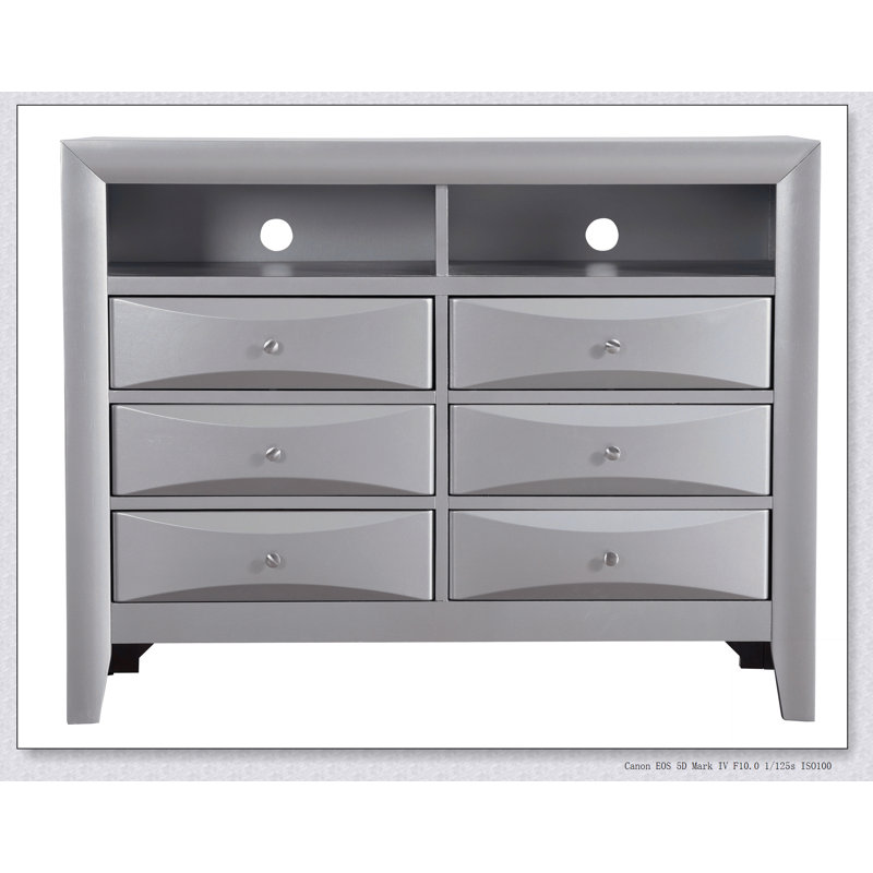 Commode média Marilla G1503-TV2, champagne argenté