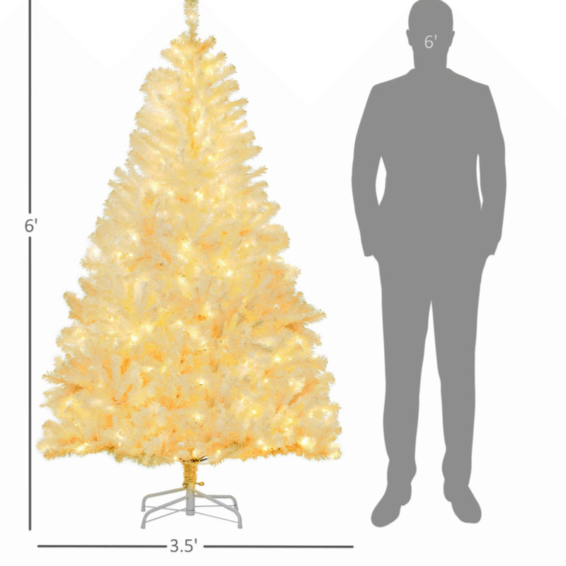 Décoration de Noël arbre de Noël artificiel Prelit, DEL, ouverture automatique, 5.9'