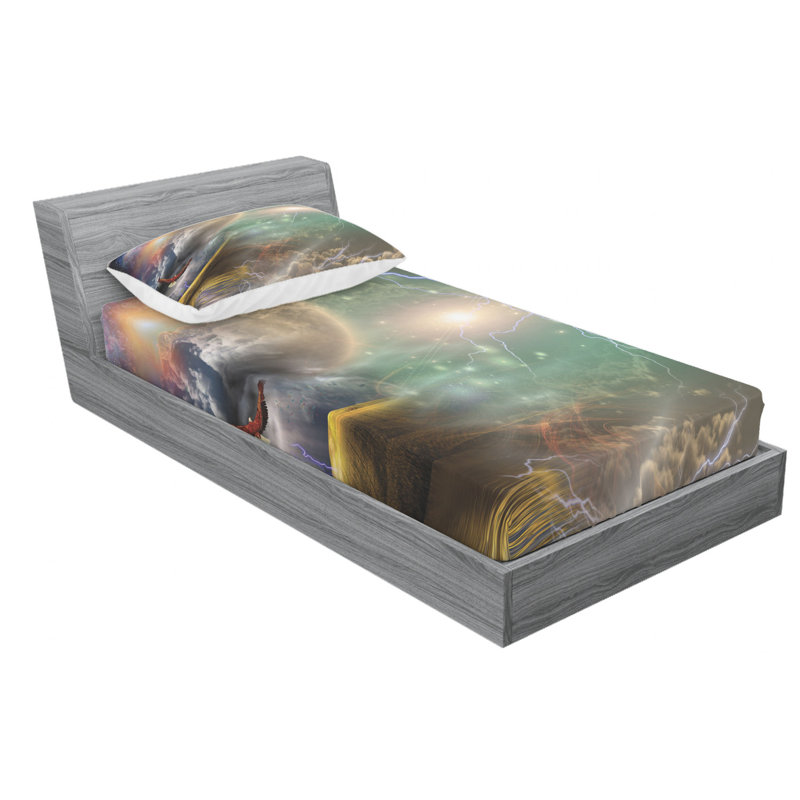 Microfiber Sheet Set, Twin Sheet Set with Fitted Sheet