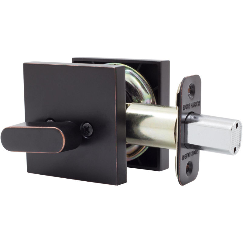 Single Cylinder Deadbolt, Vintage Bronze