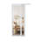 80 in. 1 Lite Mirrored White Sliding Closet Door with Hardware Kit-114815623-88422486