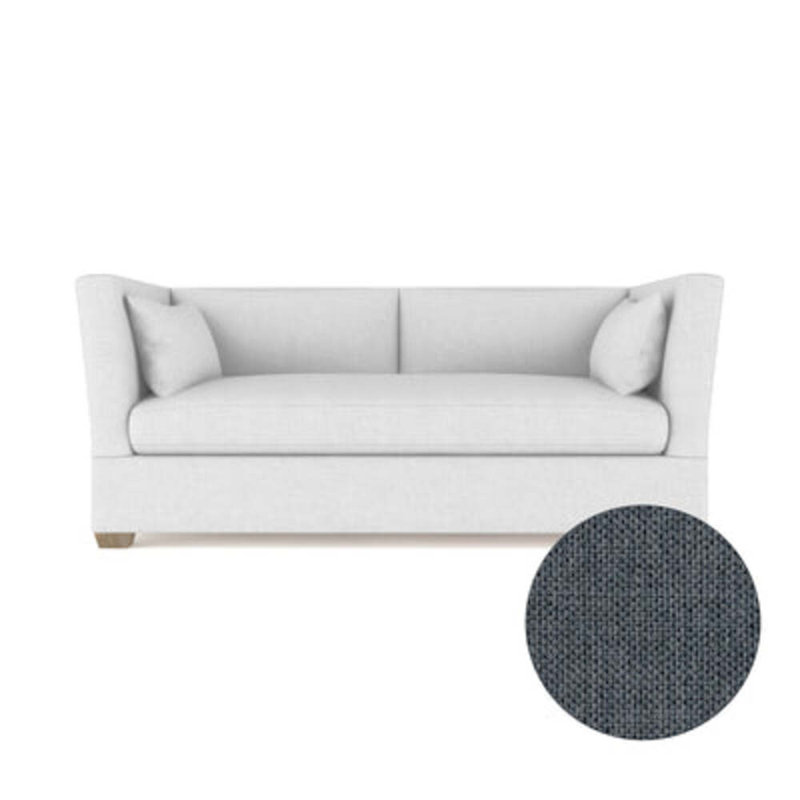 Rivington Flare Square Track-Arm Sofa, Weathered, 31" H x 84" W x 37" D, Vintage Leather Alabaster