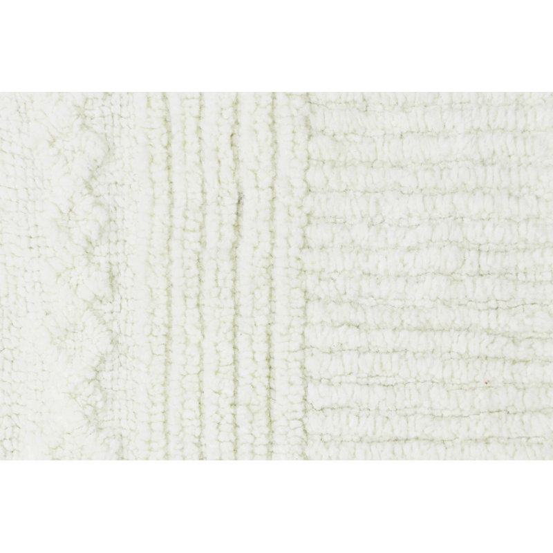 Woolable Kids Hand Tufted Wool Area Rug in Sheep White, Rectangle 4' x 5'6"