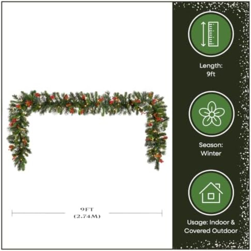 Guirlande de Noël 9 pi