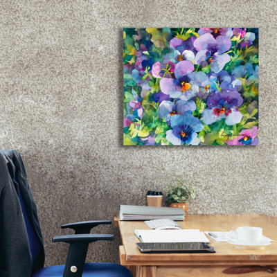 Art mural sur toile Winston Porter «Purple Posers» par Annelein Beukenkamp
