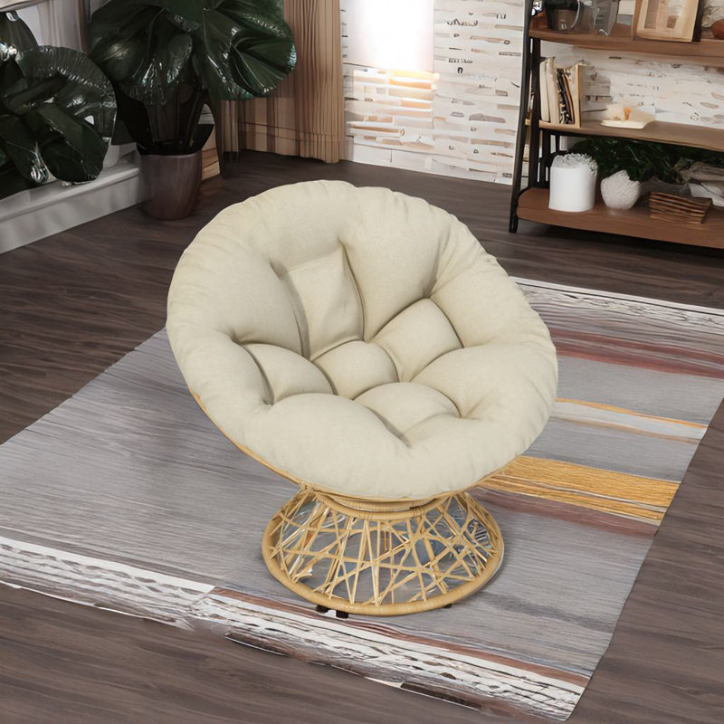 Fauteuil Papasan 40 ", Beige