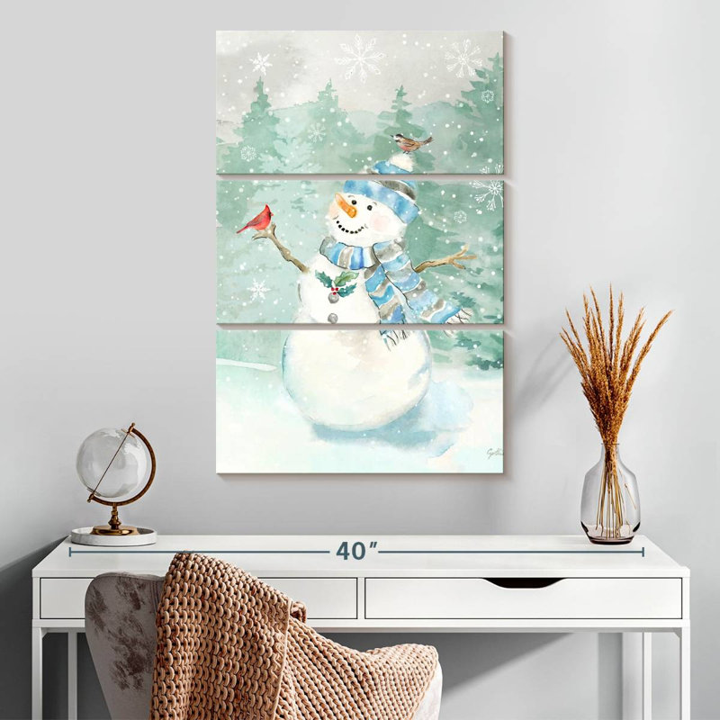 Lelend Let It Snow Blue Snowman II, H 32 po x l 20 po