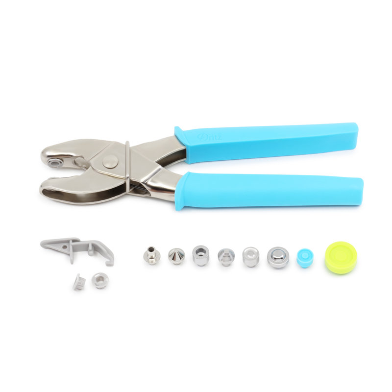 Pince à oeillets Dritz pour oeillets 5/32 po et 1/4 po, turquoise