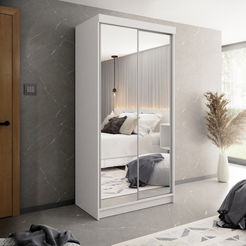 Aireanna 2 Door Wardrobe, White
