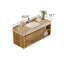Armoire de salle de bain moderne 48 po avec tiroirs, meuble-lavabo mural en pierre, armoire en bois massif multi-couches, dosseret assorti-69461226-69461227