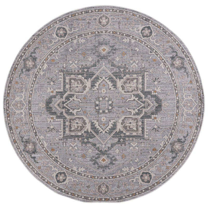 Miranda 312 Performance Oriental Rug, Round 6'6"