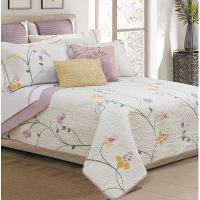 Luxury Bedding Collection Modern & Contemporary Polyester Floral Quilt
