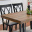 Dining Table Set, Hairpin Dining Table With Cross-Back Chairs, Rich Black-2009761422