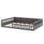 Lit plateforme tapissier avec garde-corps et coussin-1172677246