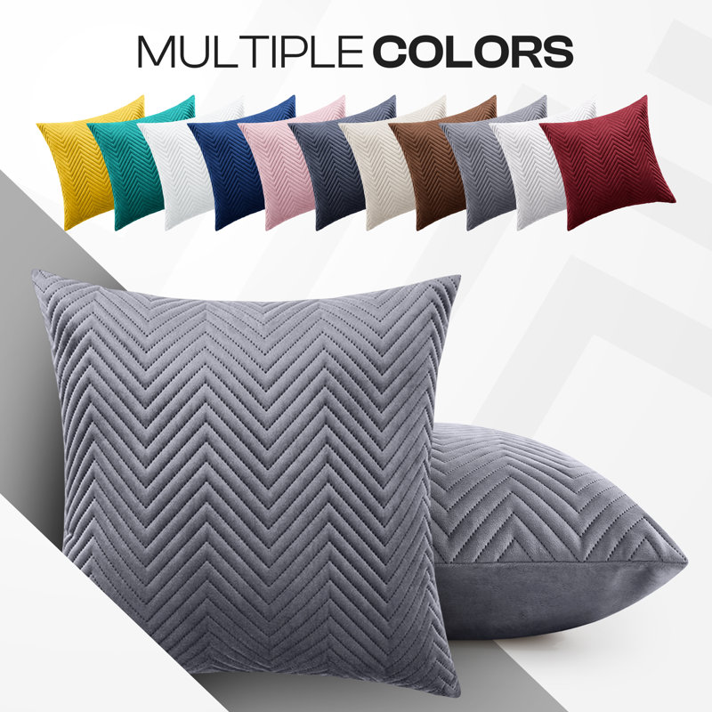 Square Scatter Cushion Cushion Cover, Grey