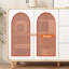 Armoire de rangement minimaliste de style crème