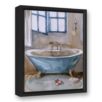 Salle de bain bleue