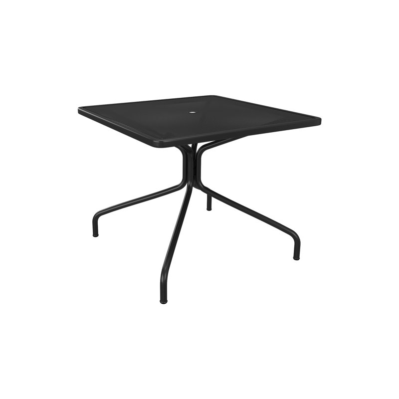 Table de salle à manger carrée, Noir, L 36 po x L 36 po x H 29,50 po