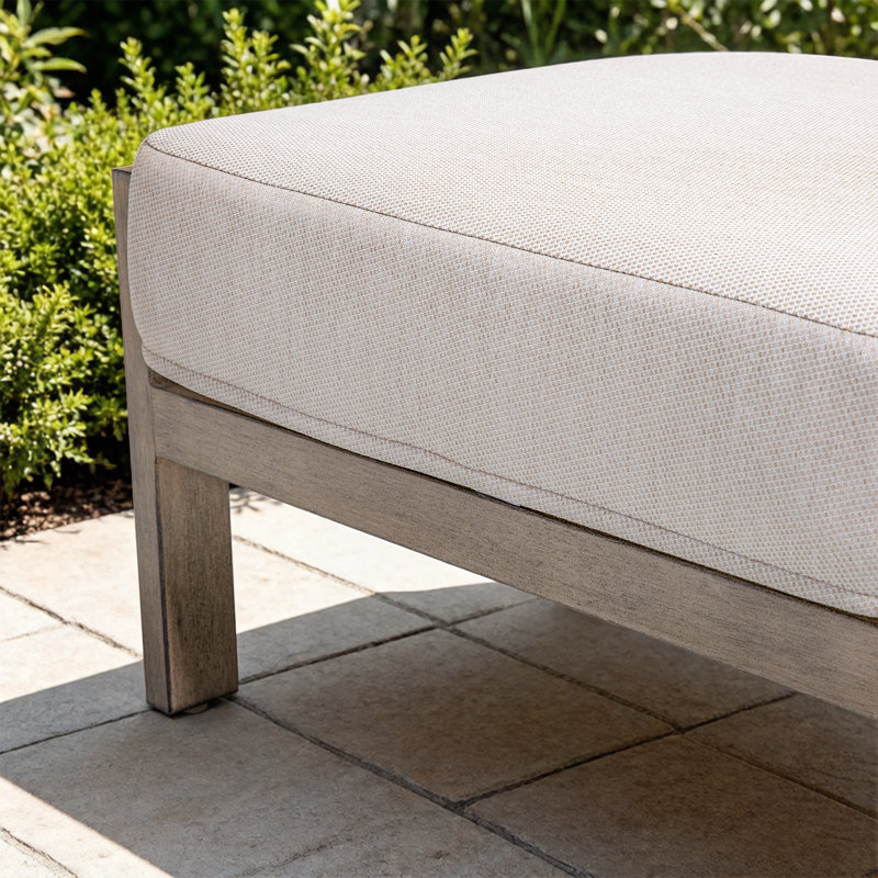 Ensemble de conversation en aluminium pour 5 personnes avec repose-pieds et coussins Harmonti